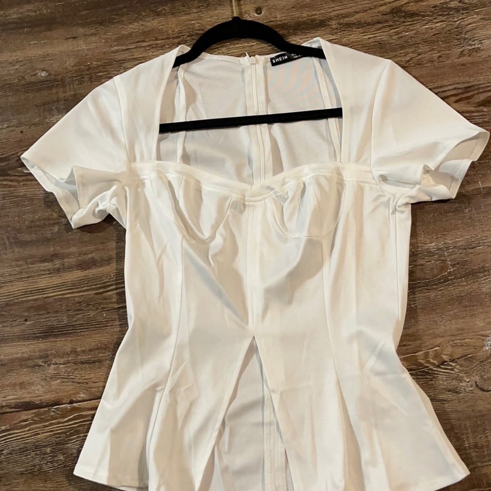 Shein white top